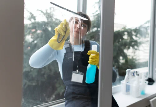 Nettoyage de vitres intérieures et extérieures à Brenthonne